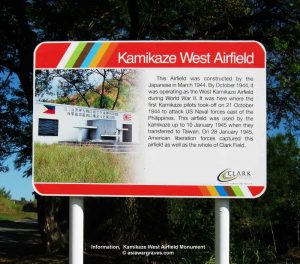Information, Kamikaze West Airfield Monument © asiawargraves.com