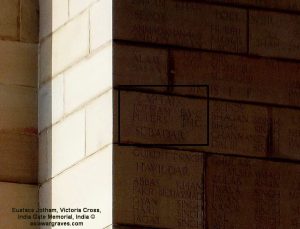 JOTHAM E. VC - 51st Sikhs F F - East Archway Face 2 (outer-ctr), India Gate Memorial, India