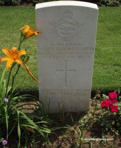Sgt. Eileen Marjorie Eaton (WAAF), CWGC Delhi War Cemetery, India