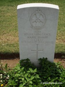 Sister Hilda Constance Marie Bishop, QAIMNS, CWGC Delhi War Cemetery, India